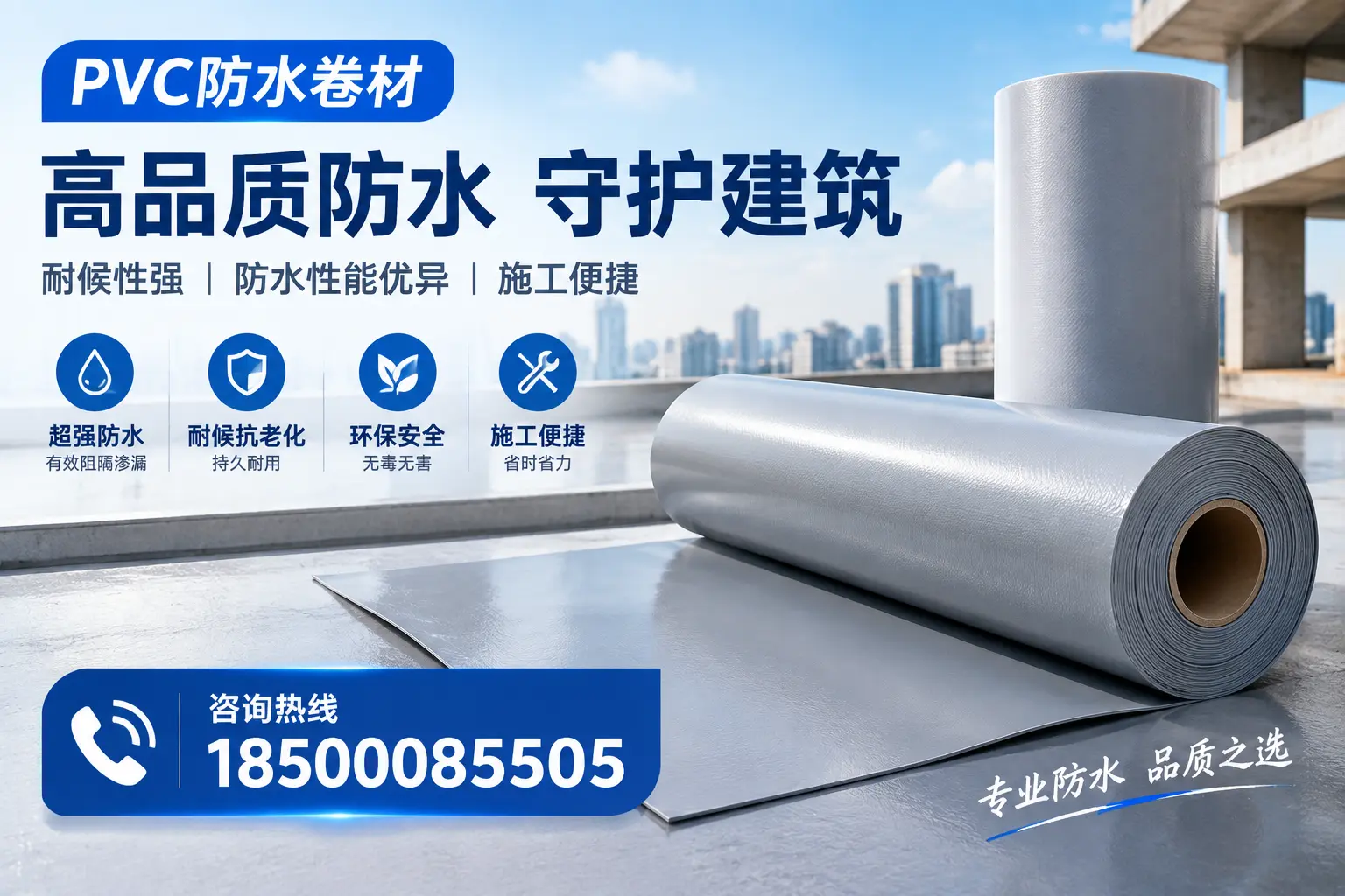 PVC防水卷材的防水效果评测，适合邵阳的科学依据